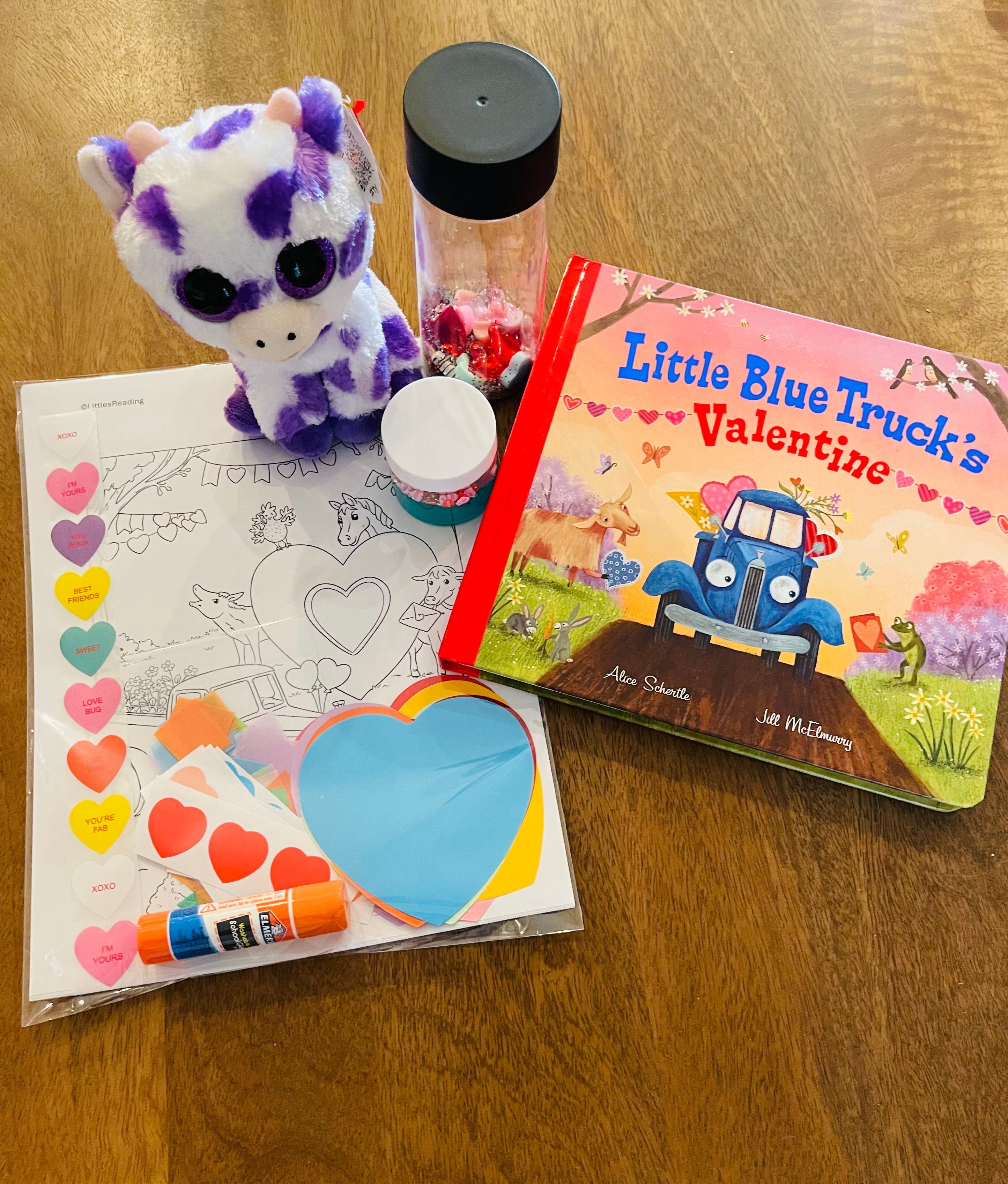 Purple Cow Valentine Box