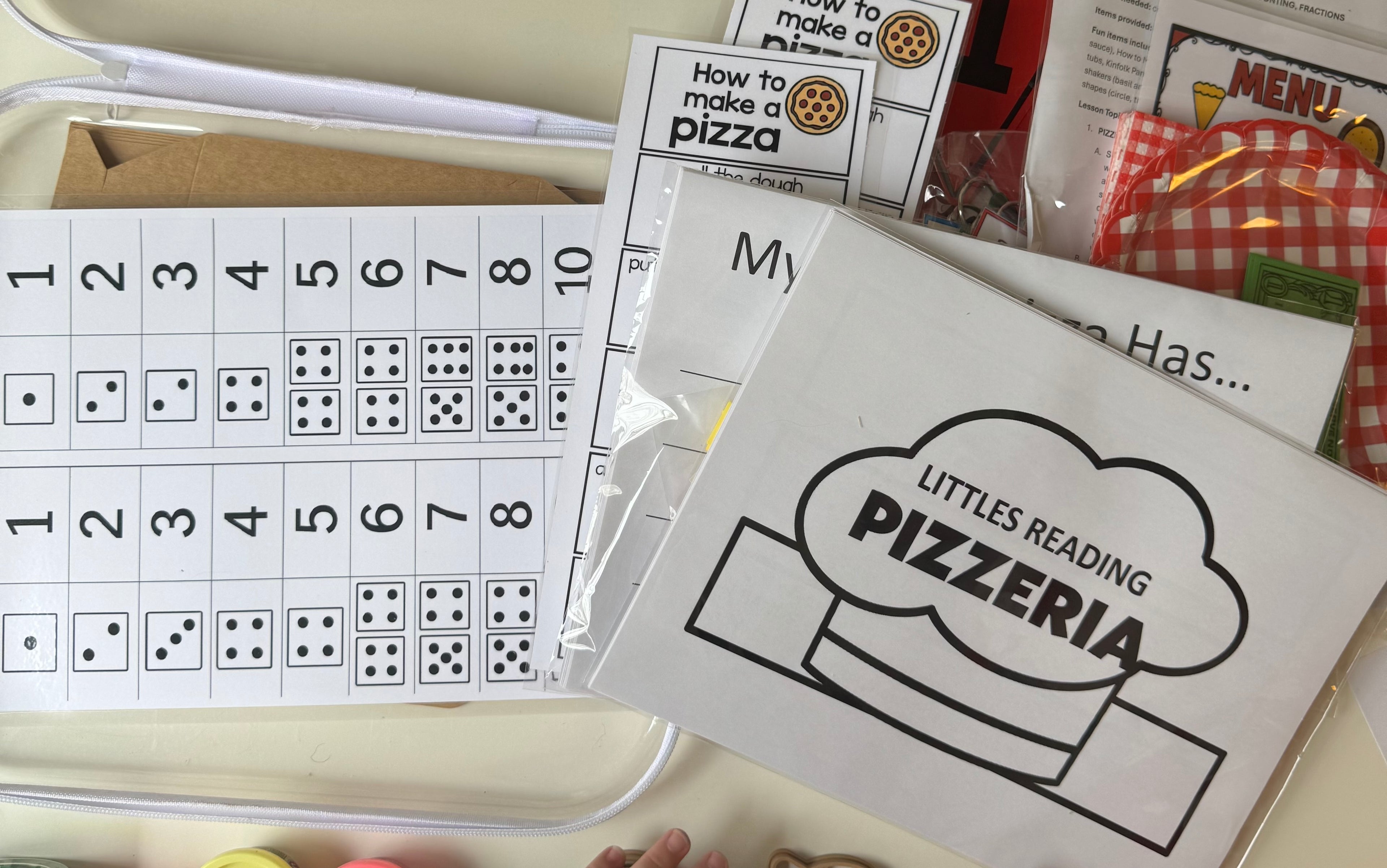 Pizzeria downloadable worksheets