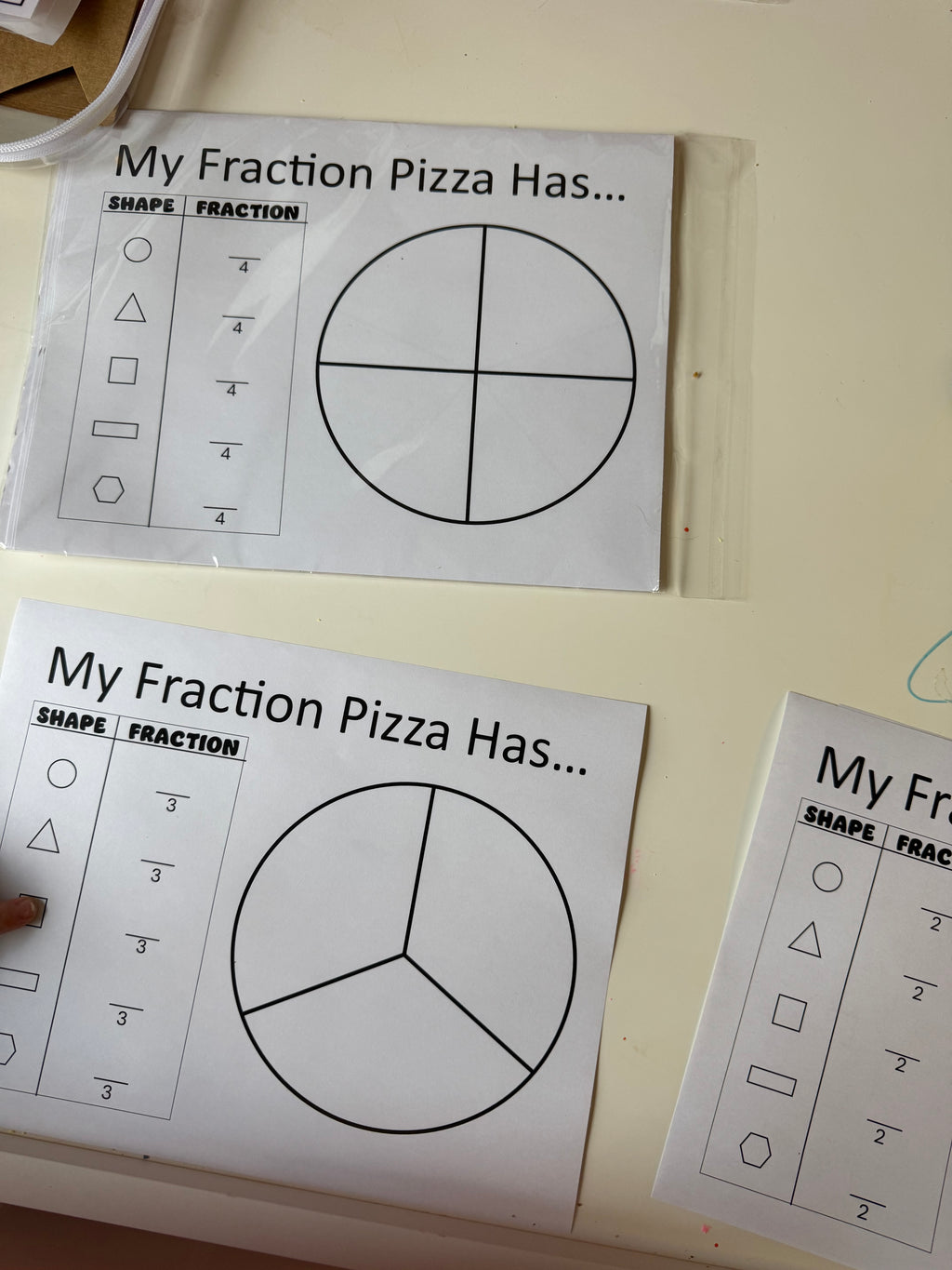 Pizzeria downloadable worksheets