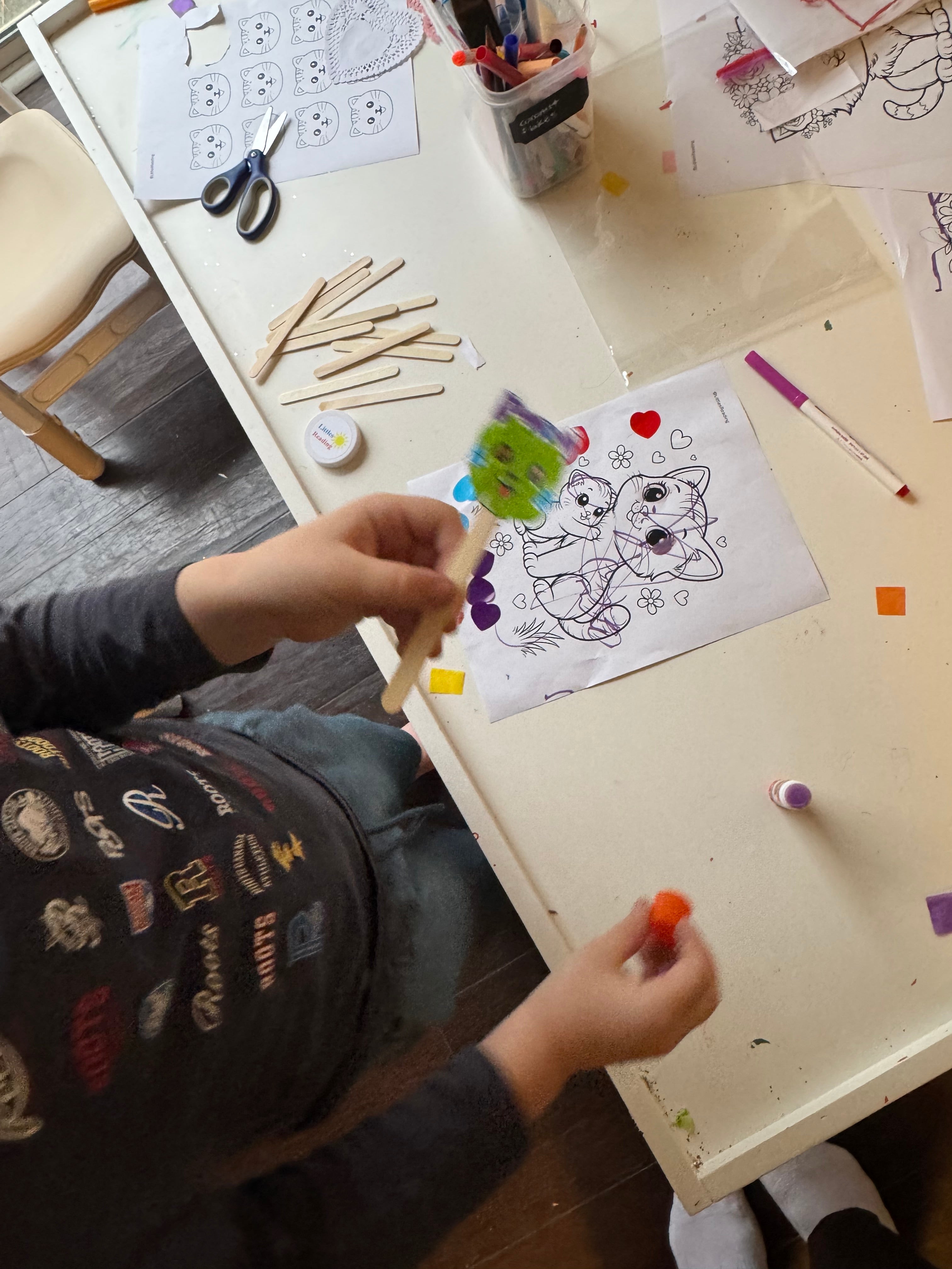 Pink Kitten Valentine Box