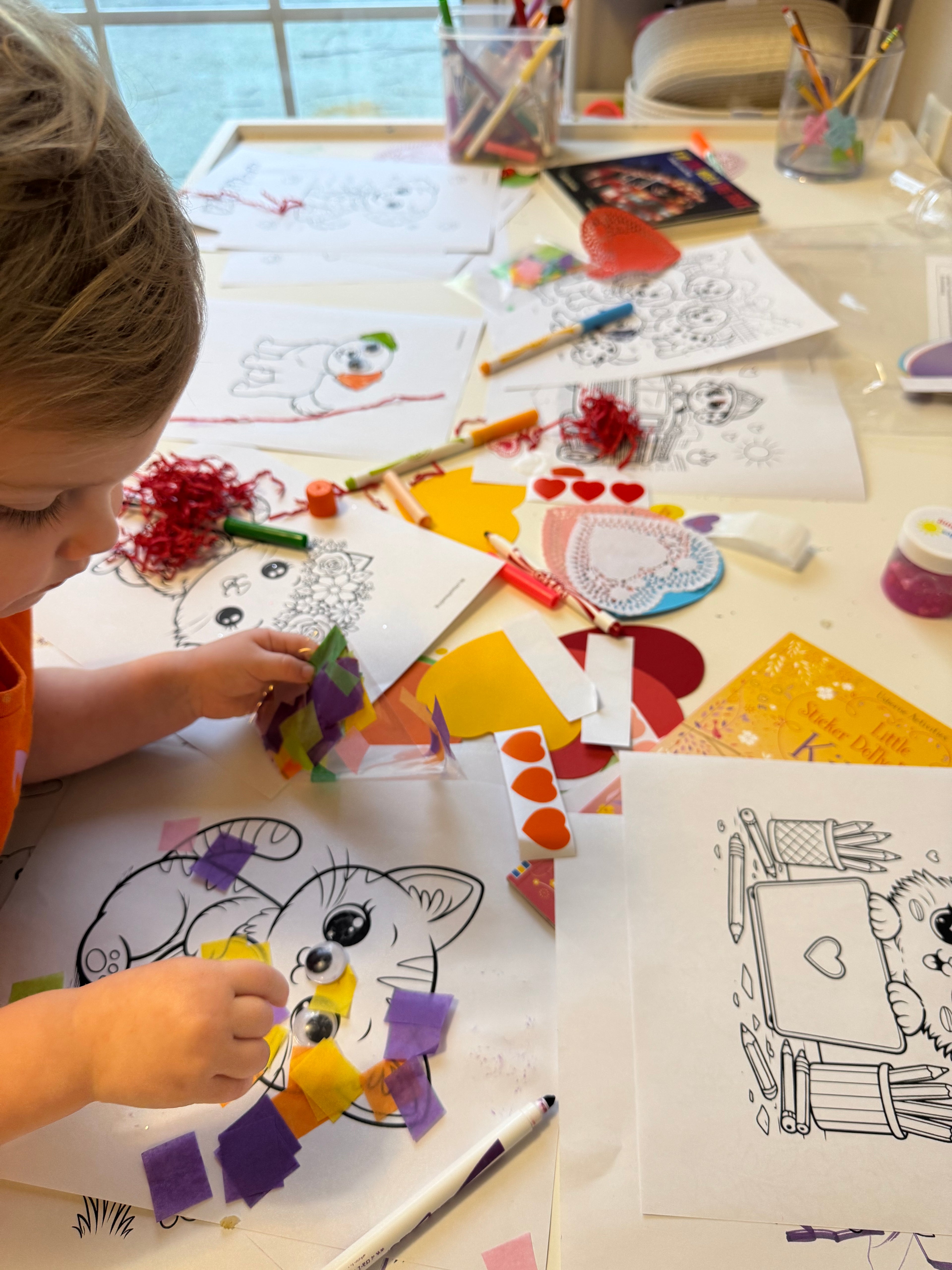 Pink Kitten Valentine Box