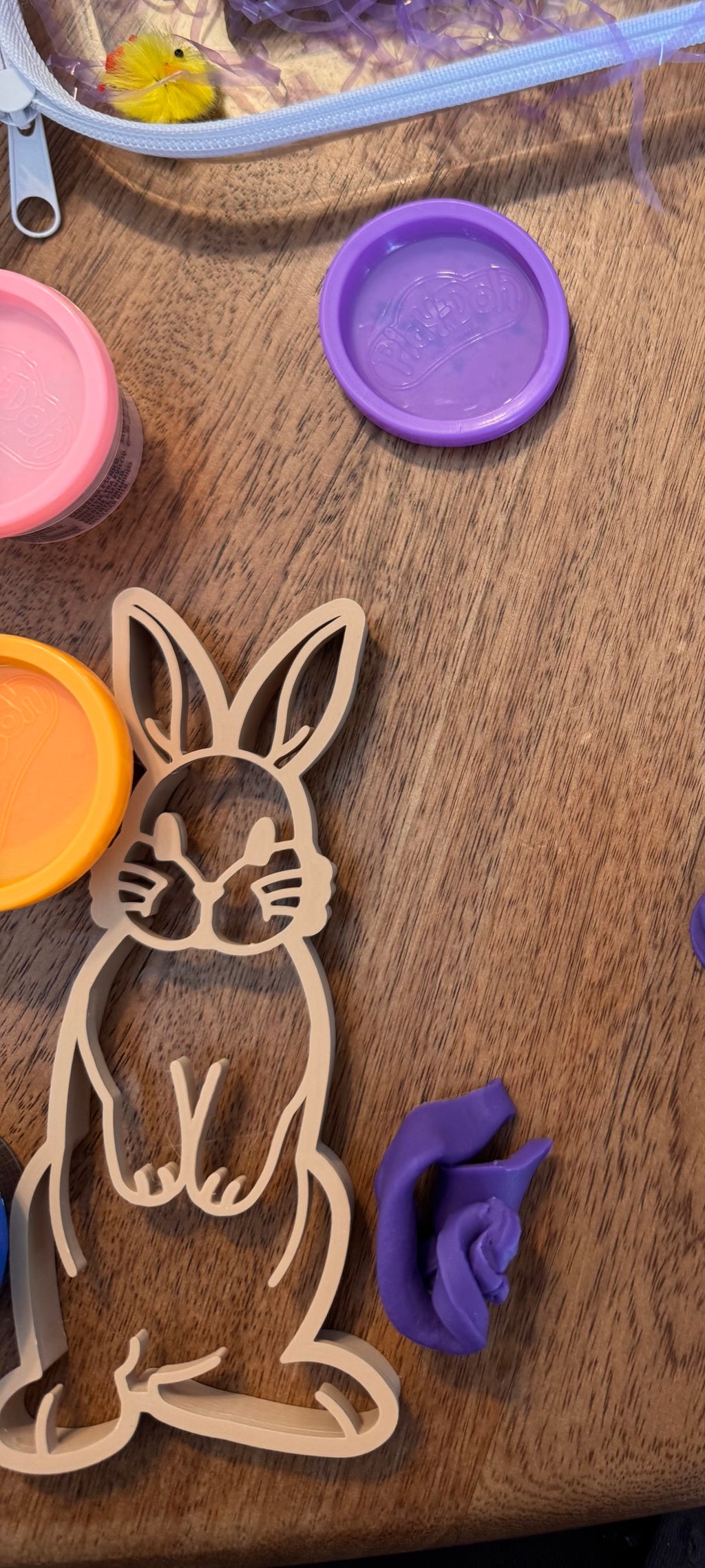 Easter egg & bunny play dough cutter