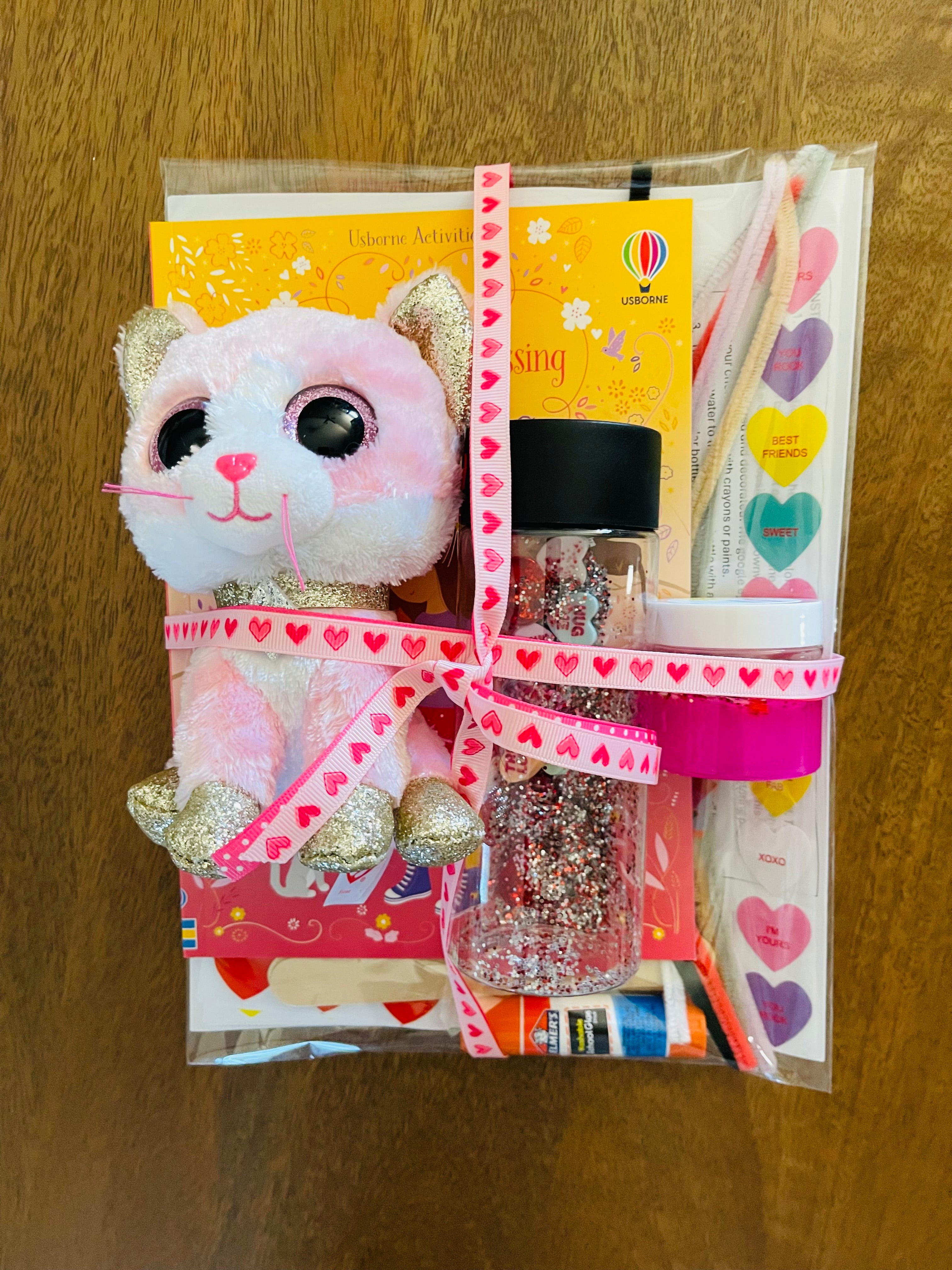 Pink Kitten Valentine Box
