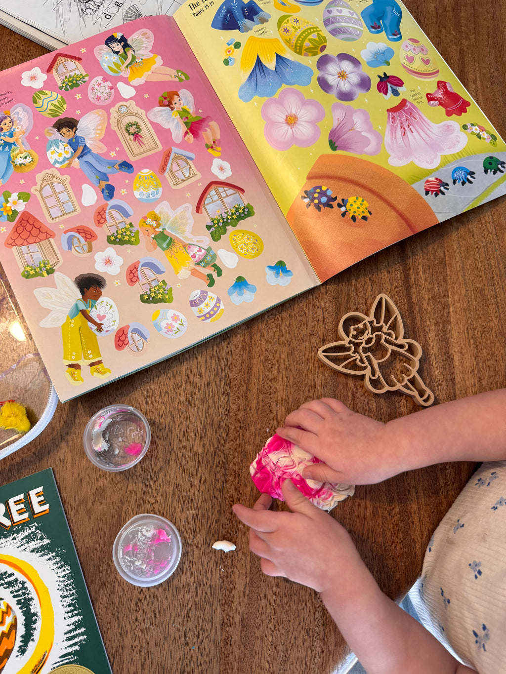 Fairy, butterfly, mushroom, & flower play dough cutter