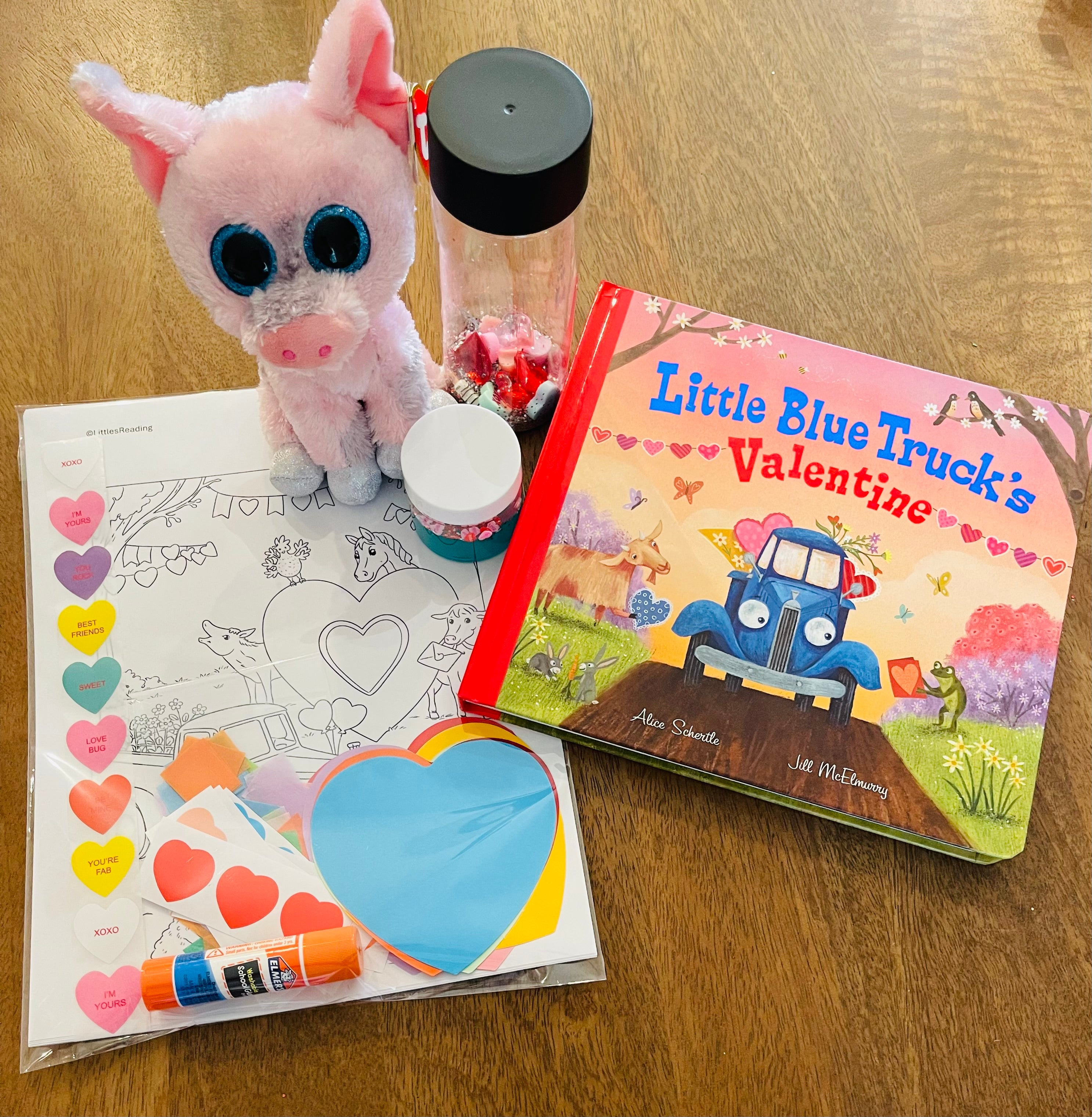 Pink Pig Valentine Box