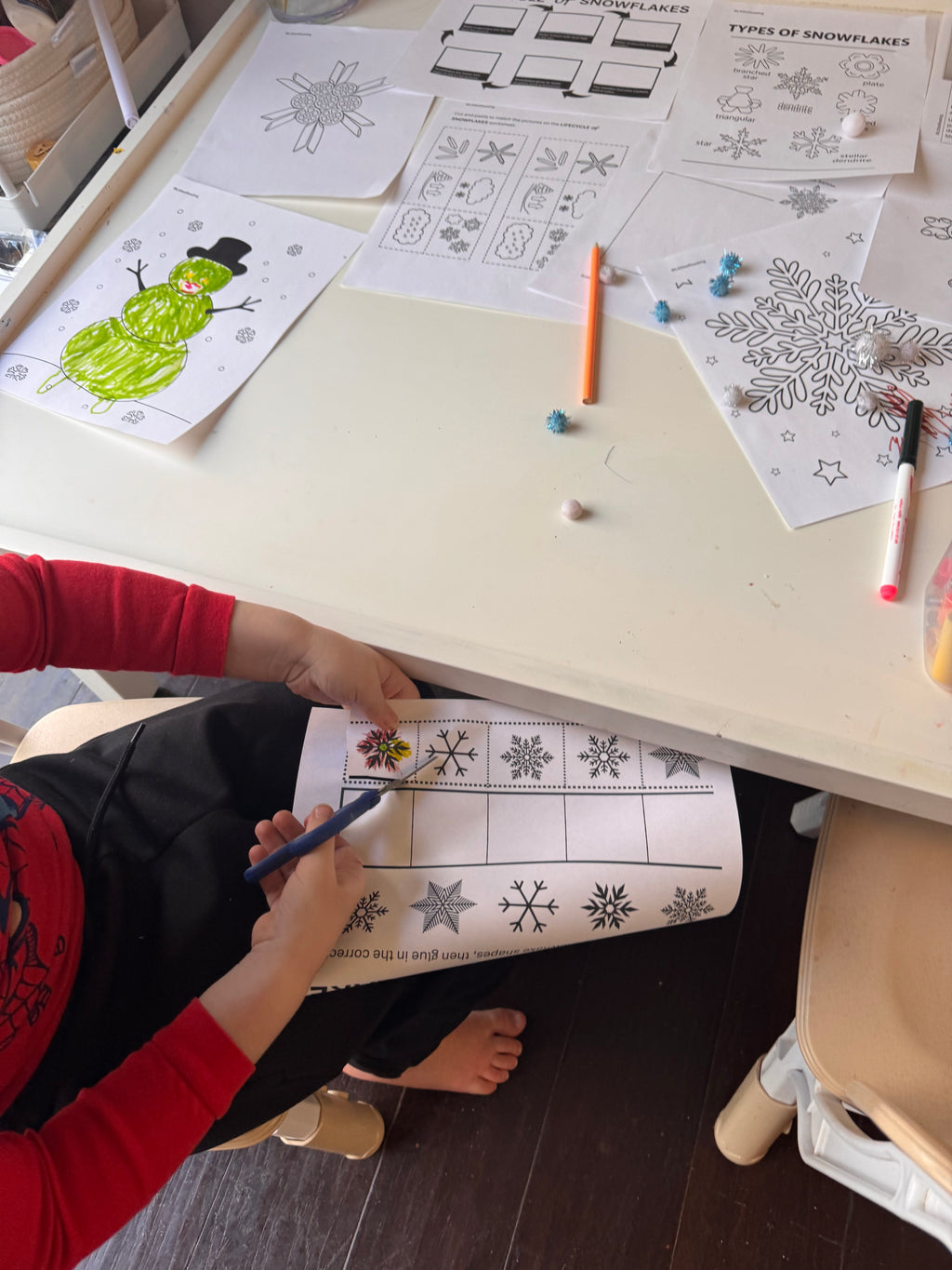 Free Snowflake Themed Printables