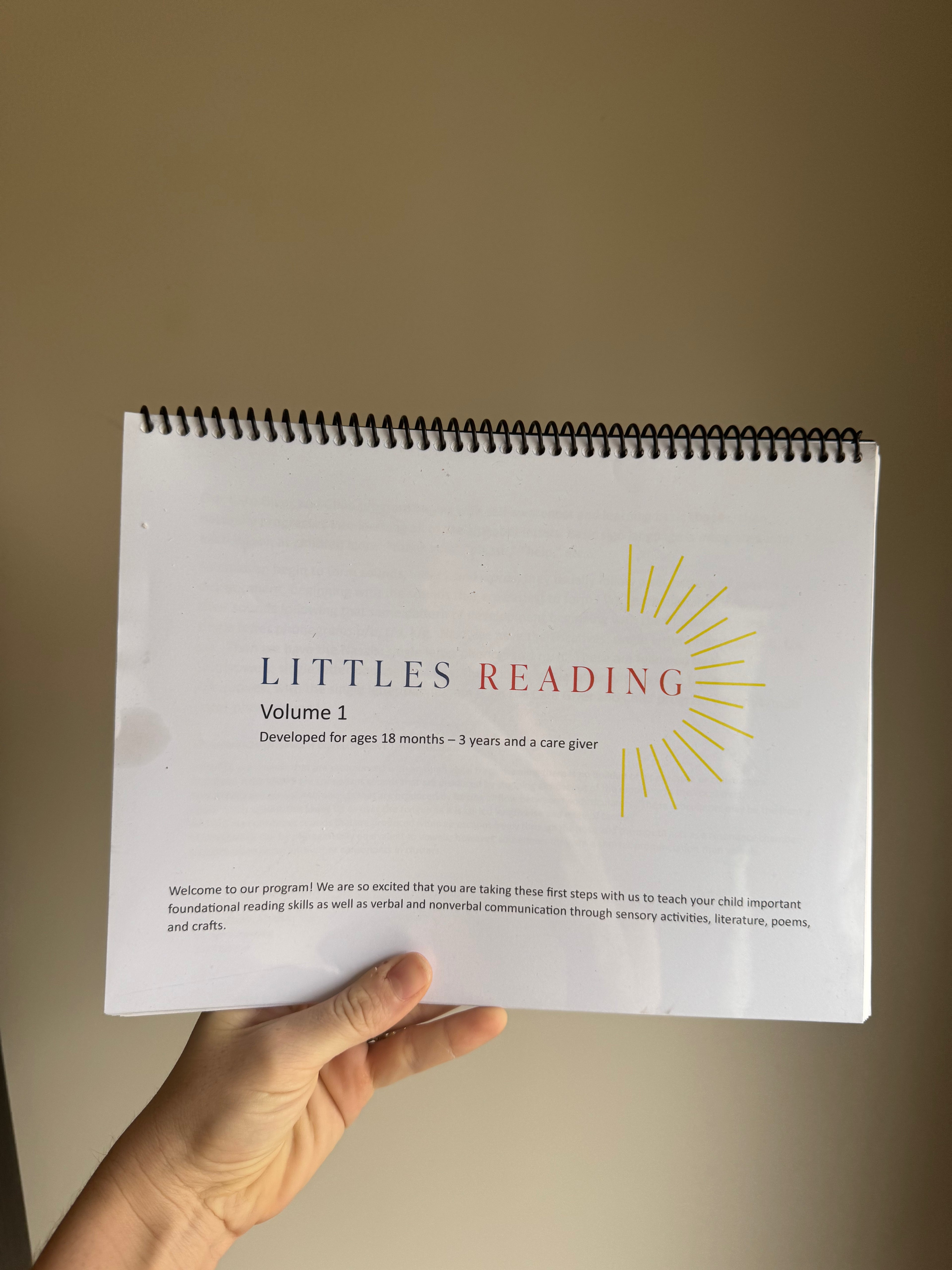 Mommy and Me 1.5-3YR Curriculum. Volume 1 Workbook